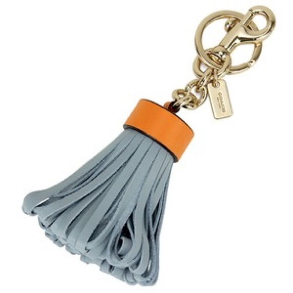 Coach Leather Tassel Key Fob/Keychain - Picture 2 of 3
